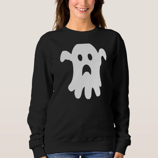 Sweatshirt Triste Fantôme Halloween tendance esthétique (Devant)