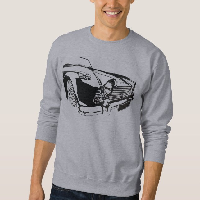 Sweatshirt Triumph TR4 Une voiture dynamique Hikingduck (Devant)