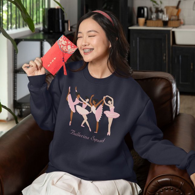 Sweatshirt Trois Ballerinas mignonnes (Créateur téléchargé)