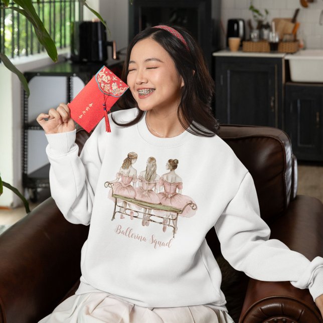 Sweatshirt Trois Ballerinas mignonnes (Créateur téléchargé)