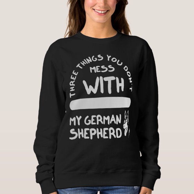 Sweatshirt Trois choses que vous ne manquez pas avec berger a (Devant)