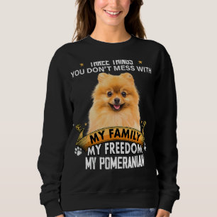 Sweatshirt Trois choses que vous ne manquez pas avec le Chien