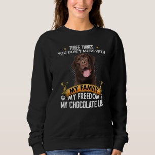 Sweatshirt Trois choses que vous ne manquez pas avec le chien