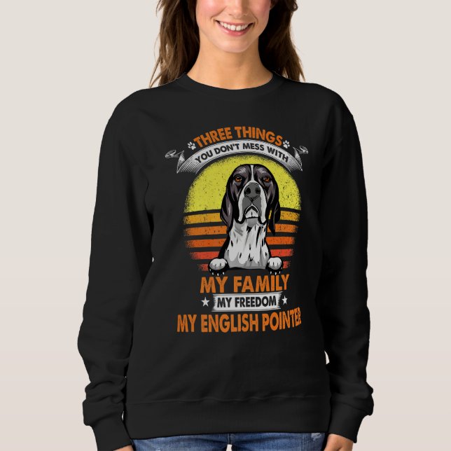 Sweatshirt Trois Choses Que Vous Ne Manquez Pas Avec Le Point (Devant)