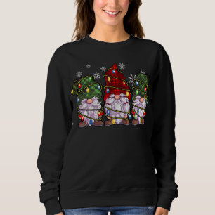 Sweatshirt Trois Gnomes Chemise Hommes Femmes Buffalo Plaid R