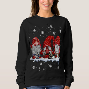 Sweatshirt Trois gnomes coudre et coudre cadeau de Noël