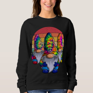 Sweatshirt Trois Gnomes Hippies, Gnome de la Paix, Drôle Crav