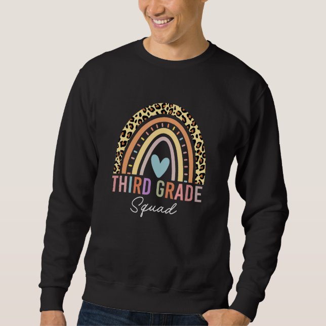 Sweatshirt Troisième Escadron Leopard arc-en-ciel Enseignants (Devant)