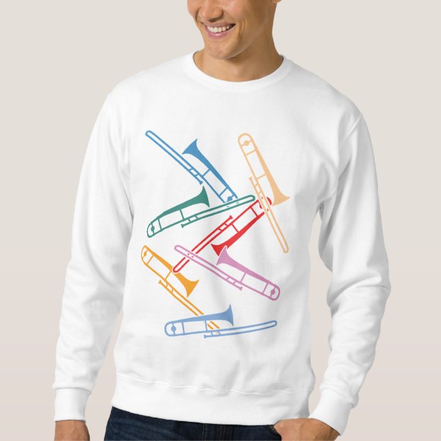 Sweatshirt Trombones Colorés (Devant)