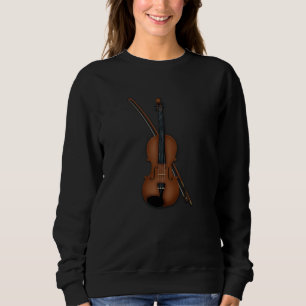 Sweatshirt Trompe L'oeil Violon Viola classique Musicien