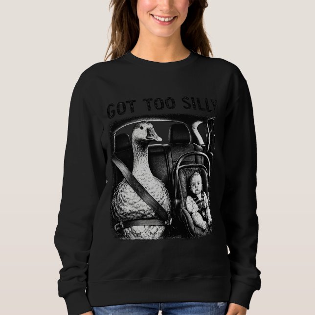 Sweatshirt Trop drôle siège de sécurité bébé Canard Car Siège (Devant)