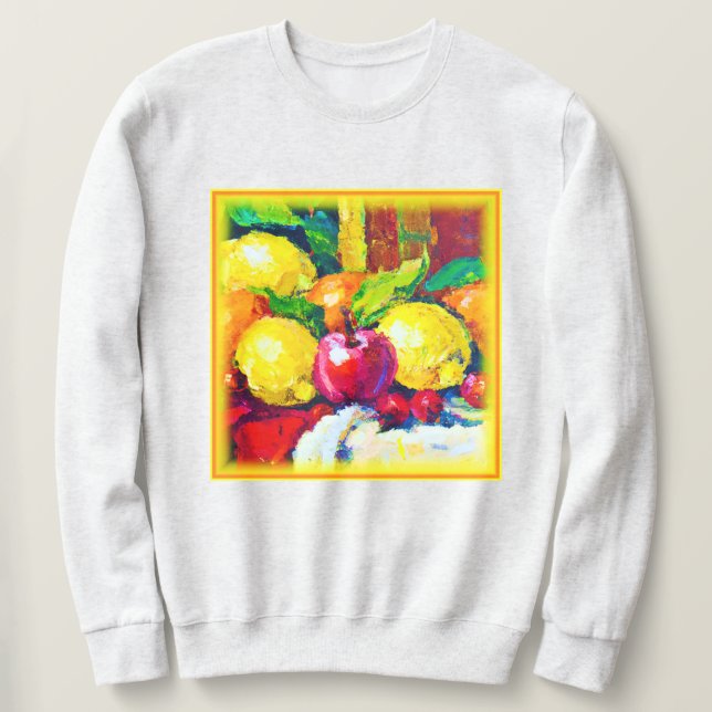 Sweatshirt Tropical Fruits Pianting. Commandez dès maintenant (Design devant)