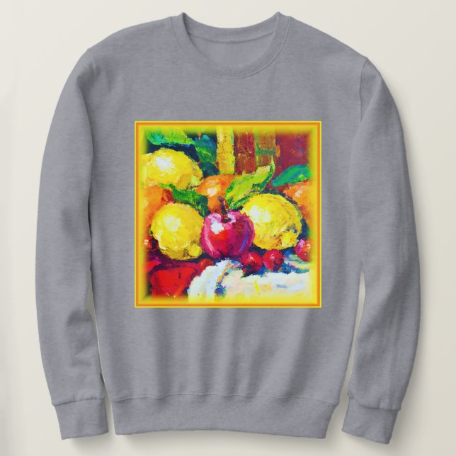 Sweatshirt Tropical Fruits Pianting. Commandez dès maintenant (Design devant)