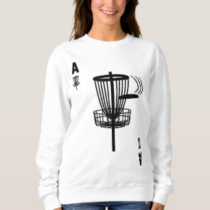 Sweatshirt Trou De Golf Frisbee En Une Carte Ace Drôle Disque