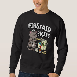 Sweatshirt Trousse de premiers soins Kitty Chat Médecin Médic