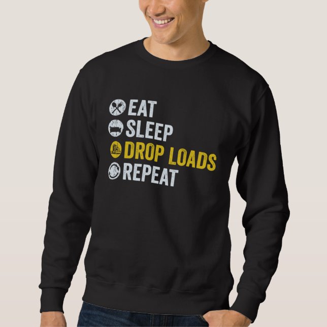 Sweatshirt Truck Driver For Men Dad Trucking Mechanic Trucker (Devant)