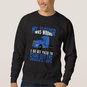 Sweatshirt Trucker Love Truck Driver Trucks Drôle Idée cadeau