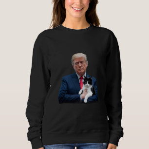 Sweatshirt Trump 2024 Cat MAGA Funny Trump Cat