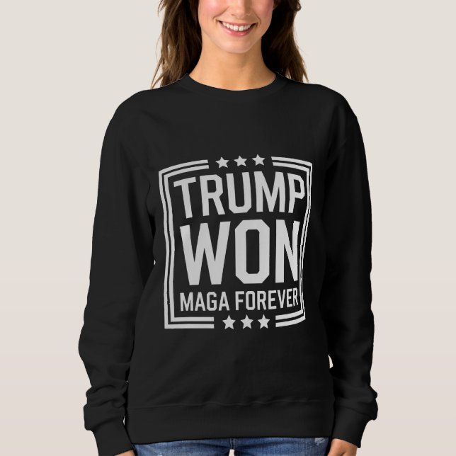 Sweatshirt Trump a gagné la 47e élection présidentielle améri (Devant)