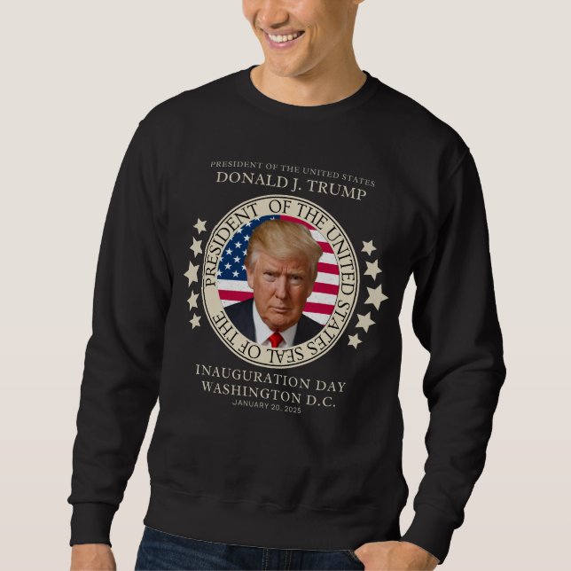 Sweatshirt Trump a gagné l'élection Inauguration janvier 2025 (Devant)