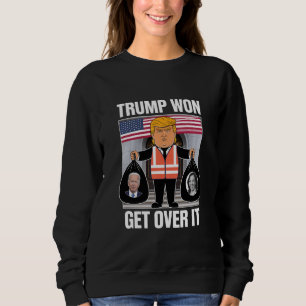 Sweatshirt Trump a gagné, passez à autre chose, Maga a gagné 