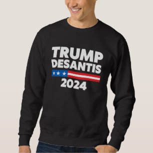 Sweatshirt Trump Desantis 2024 Etats-Unis Humour politique