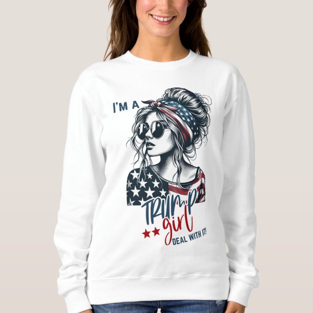 Sweatshirt Trump Girl (Devant)