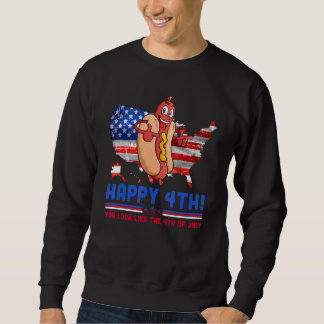 Sweatshirt Tu As L'Air 4 juillet Me Fait Vouloir Un Chien Cha