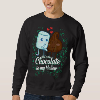 Sweatshirt Tu es le chocolat à mon couple de mallow