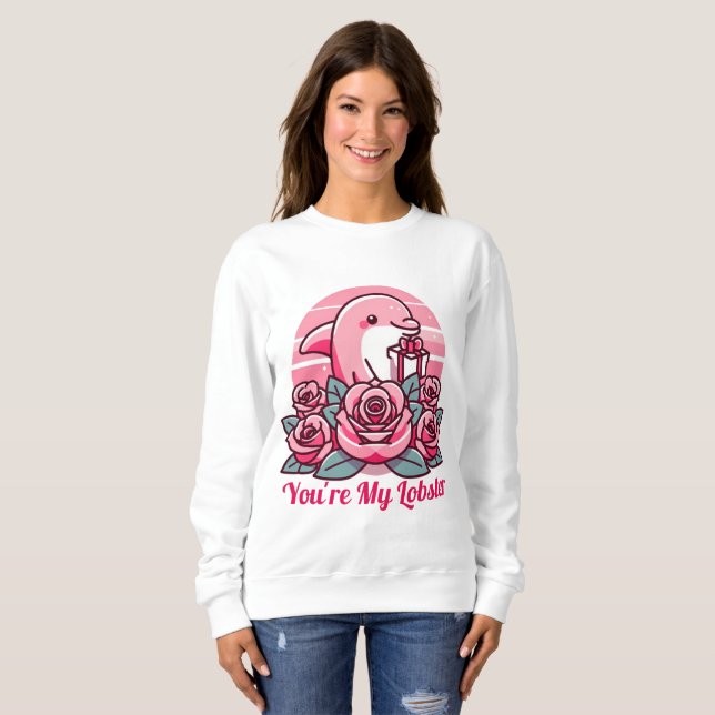 Sweatshirt Tu es mon homard - Valentine (Devant entier)