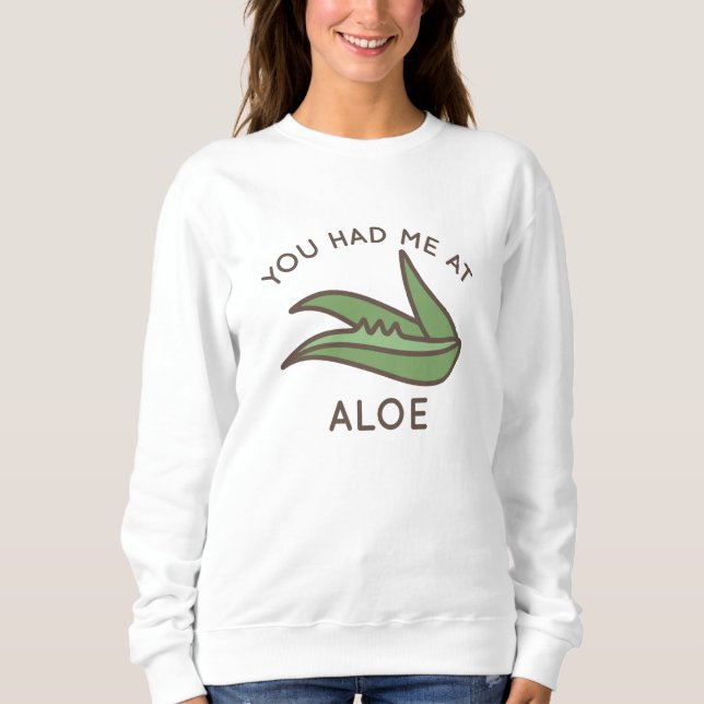 Sweatshirt Tu M'As Eu À Aloe (Devant)