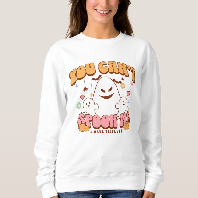 Sweatshirt Tu ne peux pas me parler, j'ai des triplets (Devant)