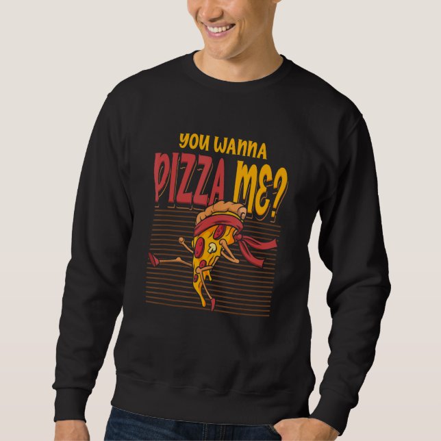 Sweatshirt Tu Veux Pizza Me Karate Fighting Style Mixed marti (Devant)