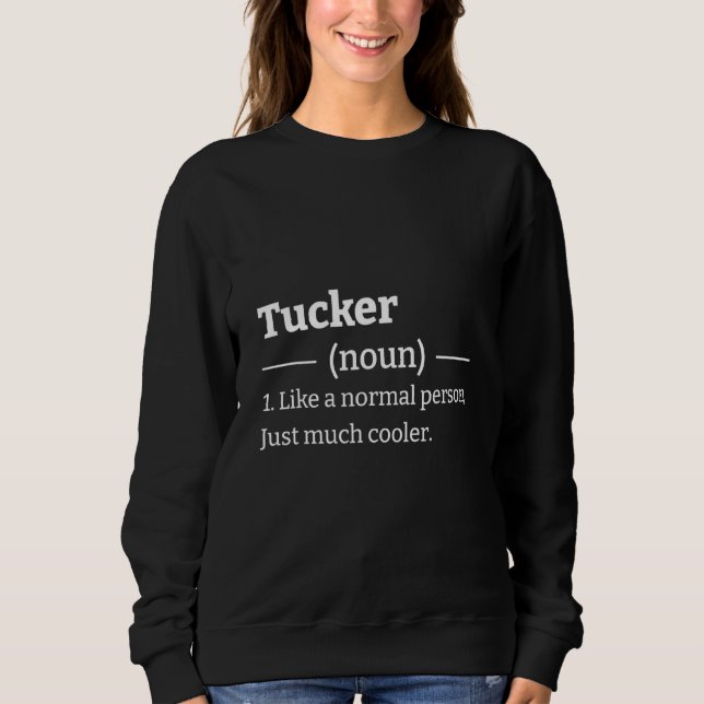 Sweatshirt Tucker sarcastique (Devant)