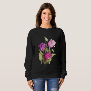 Sweatshirt Tulip Farmer Fleur sauvage Aquarelle Lover Cadeau
