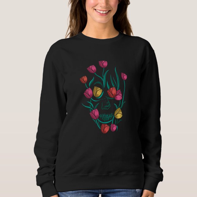 Sweatshirt Tulip Gardening Garden  Gardener Tulips (Devant)