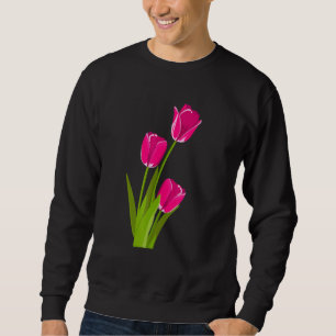 Sweatshirt Tulipes roses