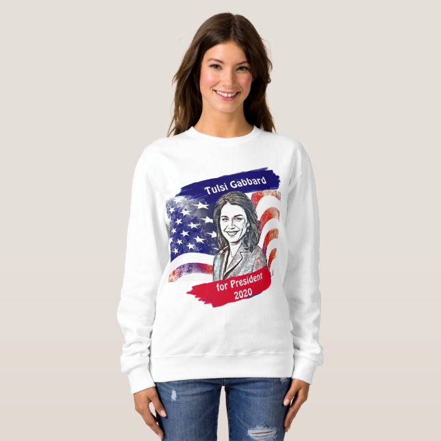 Sweatshirt Tulsi Gabbard pour l'élection présidentielle de 20 (Devant entier)