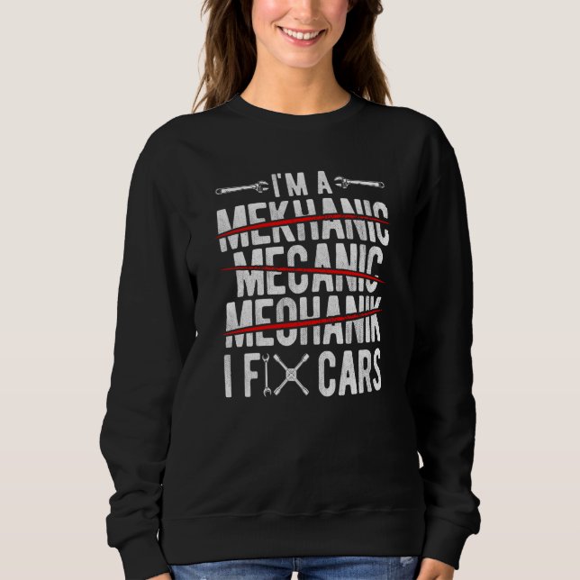 Sweatshirt Tuning Car Repairing Cars Mechanic Tools  9 (Devant)