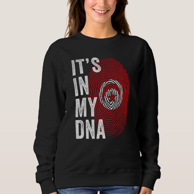 Sweatshirt Tunisia It's In My DNA Tunisian Fingerprint Tunisi (Devant)