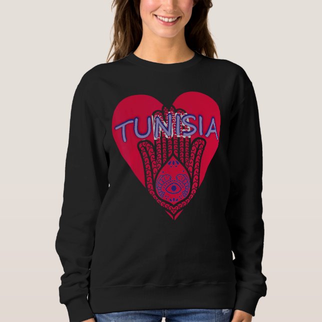 Sweatshirt Tunisia souvenir   for men women (Devant)