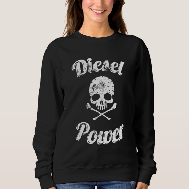 Sweatshirt Turbo de charbon Diesel Power Skile Diesel Power R (Devant)