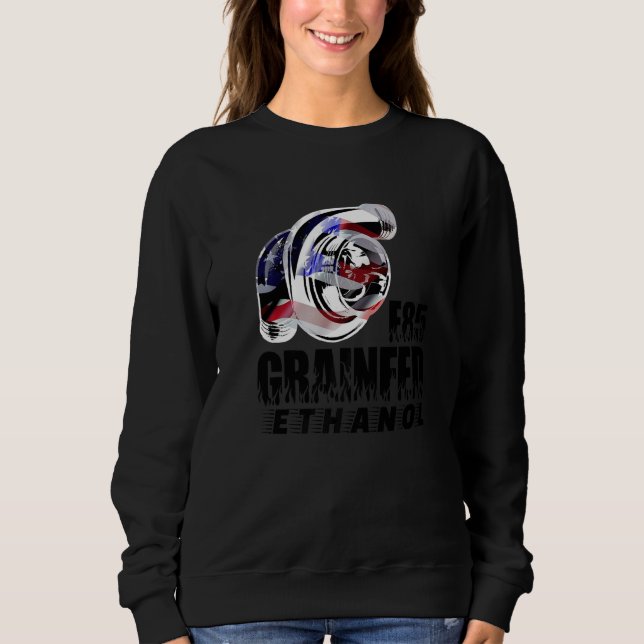 Sweatshirt Turbocharger Drag Racing Race Car Turbo Grain Fed (Devant)