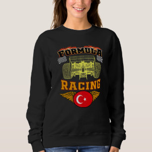 Sweatshirt Turc Auto Race Turquie Drapeau Formule Course voit