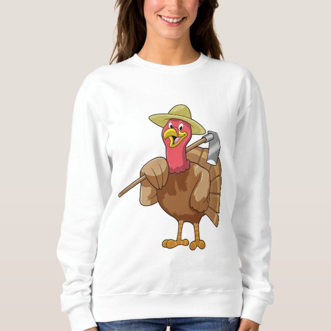 Sweatshirt Turkey as Farmer (Devant)