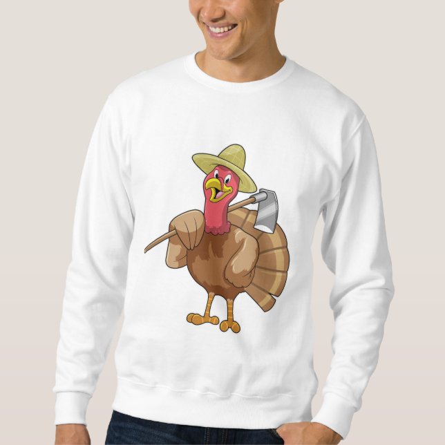 Sweatshirt Turkey as Farmer (Devant)