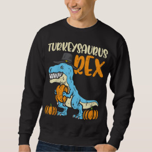 Sweatshirt Turkeysaurus Rex Dino Turquie Toddler Boys Thanksg
