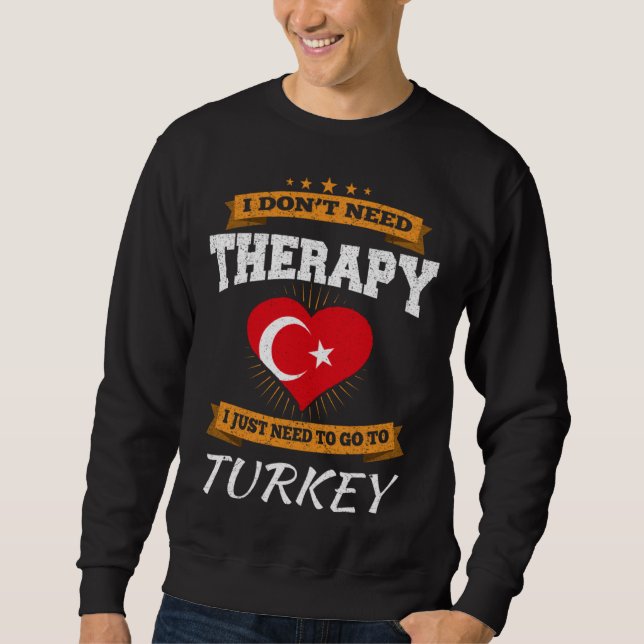 Sweatshirt Turkish Flag I Turkey Flag I Vacation  I  Turkey (Devant)