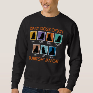 Sweatshirt TURQUE VAN CHAT DOSE QUOTIDIENNE DE JOY Cat Mommy 