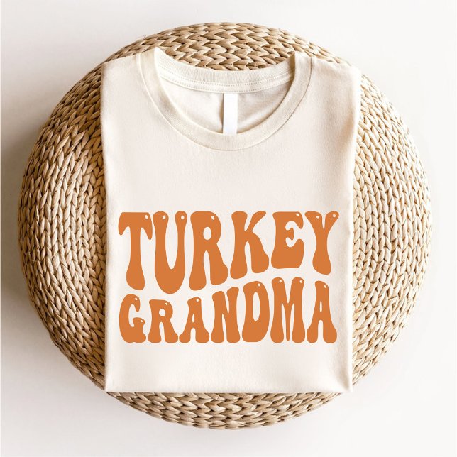 Sweatshirt Turquie Grand-mère moderne Élégant Thanksgiving (Turkey Grandma Modern Elegant Thanksgiving Sweatshirt)